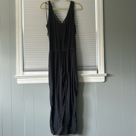 Anthro charcoal tapered jumpsuit - Picture 3 of 3